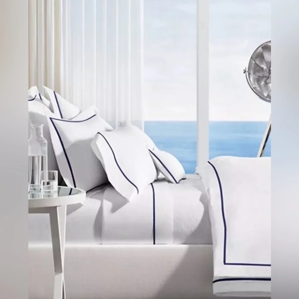 $425 NEW RALPH LAUREN HOME QUEEN LOFT GRAY SET FLAT SHEET + 4 PILLOWCASES 464 TC